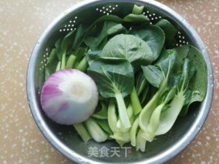 猪肝青菜年糕汤的做法步骤：3