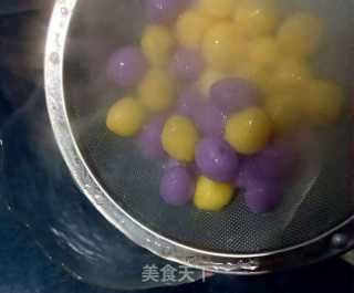双色圆子甜蛋汤的做法步骤：7