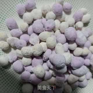 双色圆子甜蛋汤的做法步骤：2