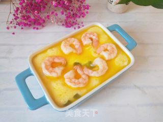 虾仁蒸蛋羹的做法步骤：6
