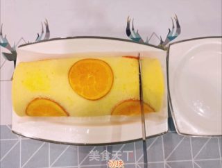橙香蛋糕卷的做法步骤：15