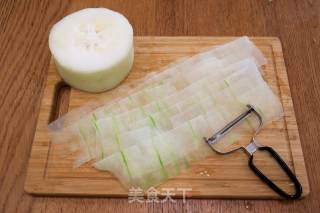 清蒸冬瓜虾仁卷的做法步骤：4