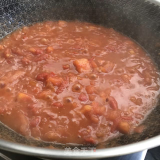 油泼茄汁手擀面的做法步骤：4