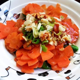 胡萝卜拌甜豆的做法步骤：7