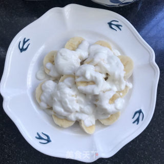 蓝莓香蕉拌酸奶的做法步骤：5