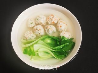 鸡肉丸青菜汤的做法步骤：13