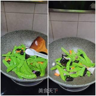 瘦肉炒荷兰豆的做法步骤：7