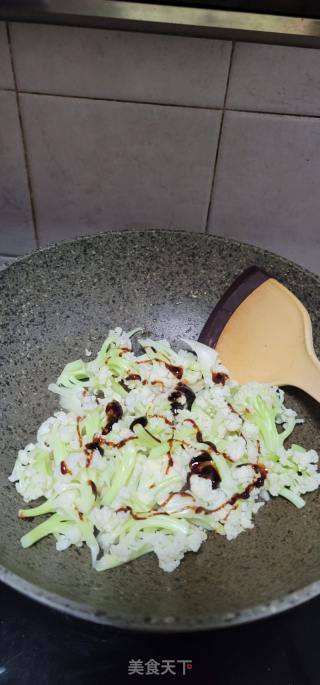 蚝油花菜的做法步骤：6