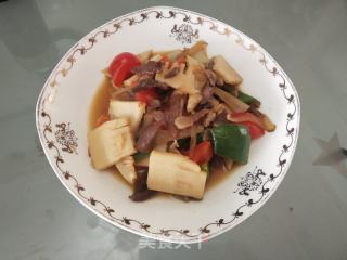腊肉炒冬笋的做法步骤：10