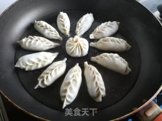 猪肉香菇白菜煎饺的做法步骤：4