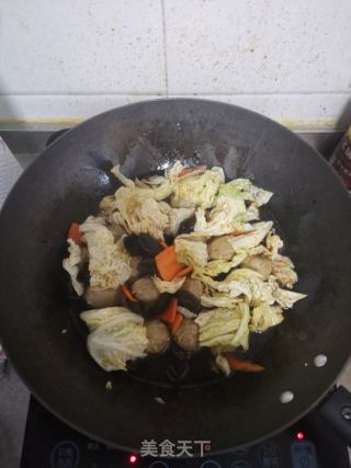 牛肉丸烩菜的做法步骤：6