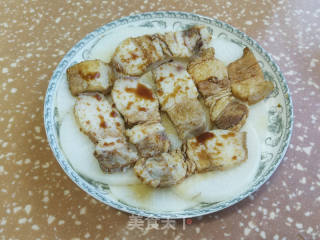 回锅肉蒸萝卜的做法步骤：8