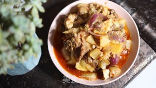 红烧萝卜焖羊肉的做法步骤：10