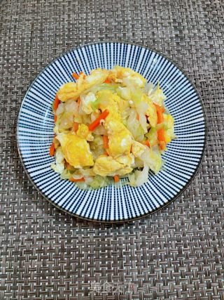包菜炒鸡蛋的做法步骤：9