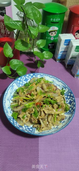 香菜洋葱拌肉片的做法步骤：18