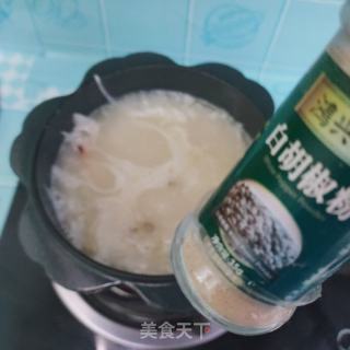 白萝卜虾干粥的做法步骤：11