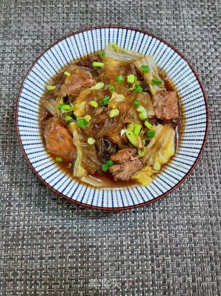 排骨炖白菜粉条的做法步骤：13