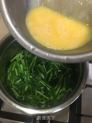 韭菜蛋花汤的做法步骤：5