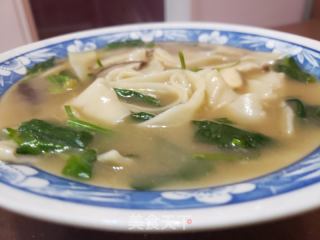 菠菜香菇手工面的做法步骤：10