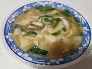 菠菜香菇手工面的做法步骤：9
