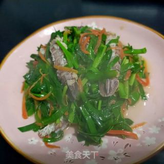 韭菜炒皮皮虾肉的做法步骤：11