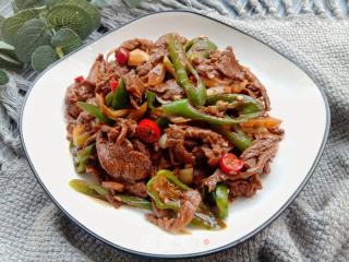 大葱青椒炒牛肉的做法步骤：14