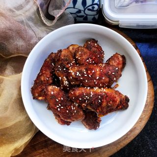 香辣鸡翅的做法步骤：12