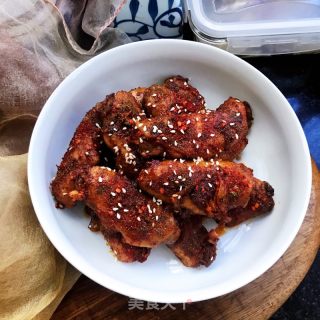 香辣鸡翅的做法步骤：11