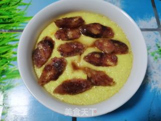 腊肠蒸蛋的做法步骤：7