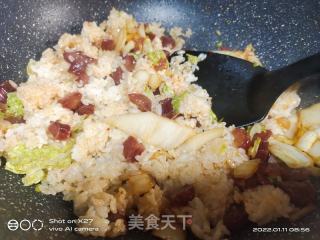 香肠泡菜炒饭的做法步骤：4
