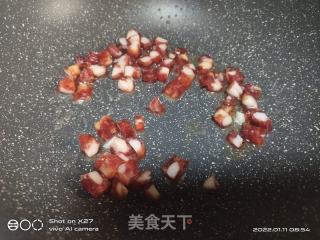 香肠泡菜炒饭的做法步骤：2