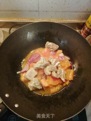 番茄牛肉的做法步骤：9