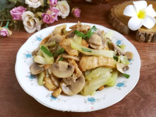 蘑菇佛手瓜炒肉片的做法步骤：10