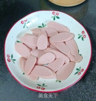 火腿肠炒鸡蛋的做法步骤：6