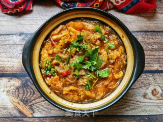 白菜粉条炖牛肉卷的做法步骤：16