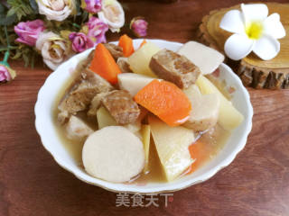 咸肉炖萝卜毛芋的做法步骤：8