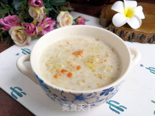 南瓜香蕉牛奶燕麦粥的做法步骤：7