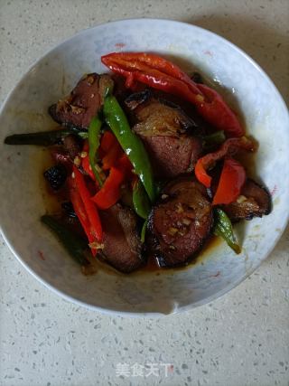 双椒炒腊肉的做法步骤：12