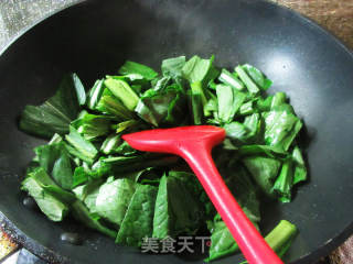 干贝烧油菜蕻煮粉丝的做法步骤：3
