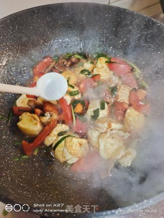 日本豆腐烧培根的做法步骤：7