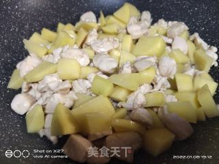 鸡胸肉咖喱土豆的做法步骤：4