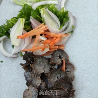香菜拌海参的做法步骤：6