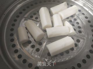 山药红豆糕的做法步骤：2