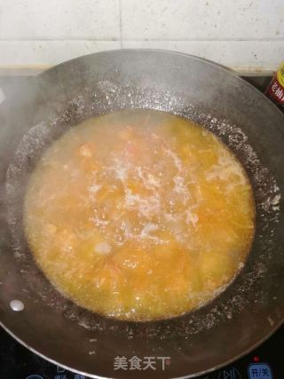 番茄浓汤汆肉片的做法步骤：6