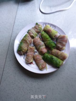 白菜肉卷的做法步骤：14