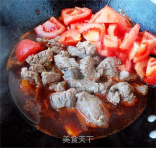 番茄炖牛肉的做法步骤：6