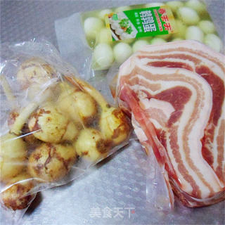 茨菇红烧肉的做法步骤：1