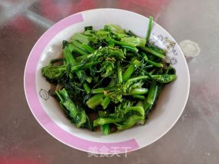 素炒菜心的做法步骤：5