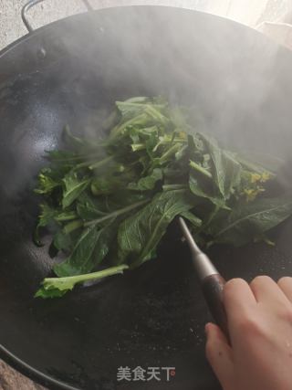 素炒菜心的做法步骤：2