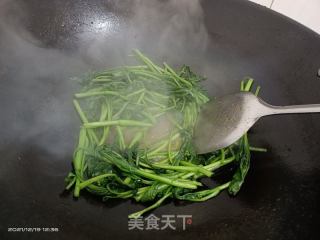 素炒油菜的做法步骤：4
